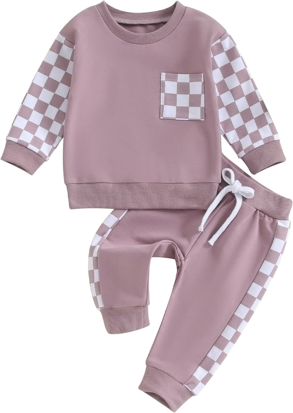 BeQeuewll Baby Girl Clothes Fall Winter Outfit Long Sleeve Sweatsuit Letter Sweatshirt+Pants 2Pcs Girls Clothes