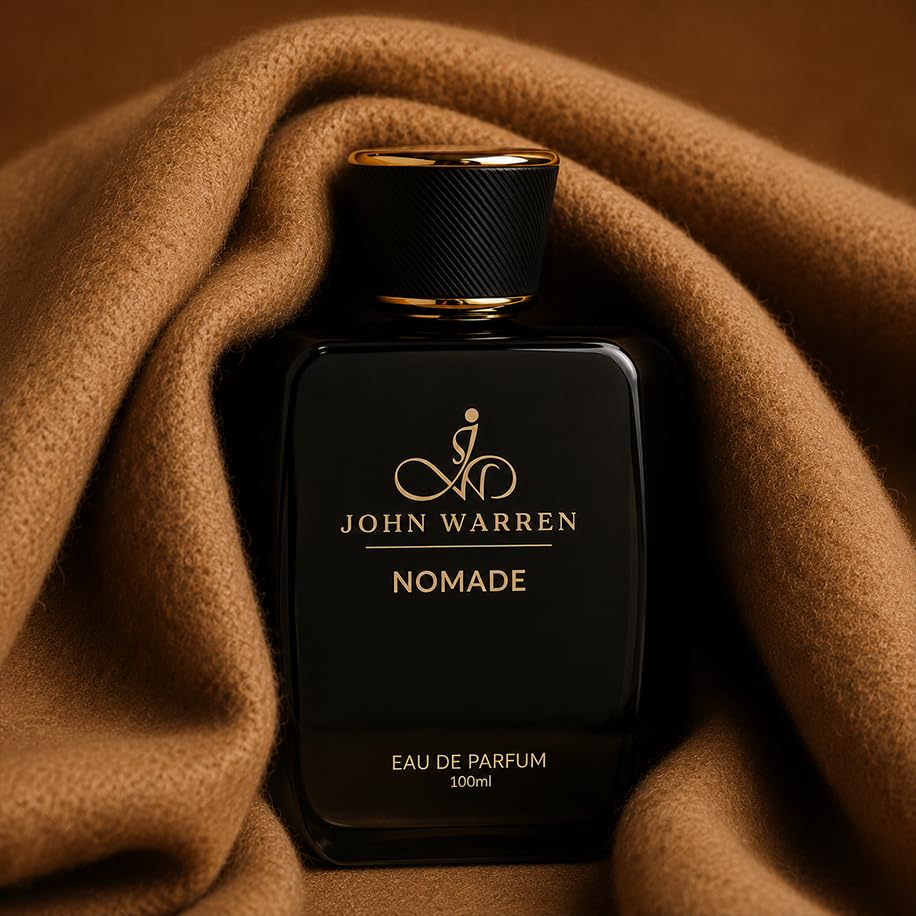 Image of JOHN WARREN NOMADE OUDH Luxury Perfume For Men, Long-Lasting Eau De Parfum with Fruity, Beany Coffee,Rose and Oudh, Fresh & Strong Everyday Fragrance-100 ml
