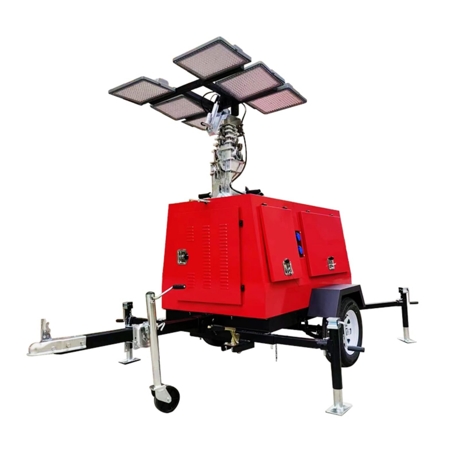 All-Round Mobile Lifting Floodlight Work Light Gasoline Power Generation Emergency Lighting Lamp Group Lamp Car