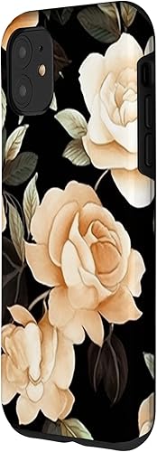 Vista 11 de iPhone 11 Pro Max Rose Flower Floral Pattern Beautiful Beige Roses Case