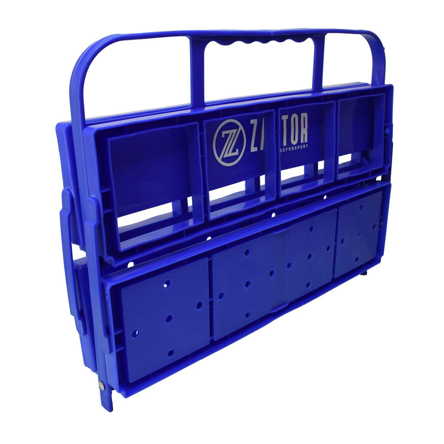 Pack 8 Botellas 1 Litro con Portabotellas Plegable Azul