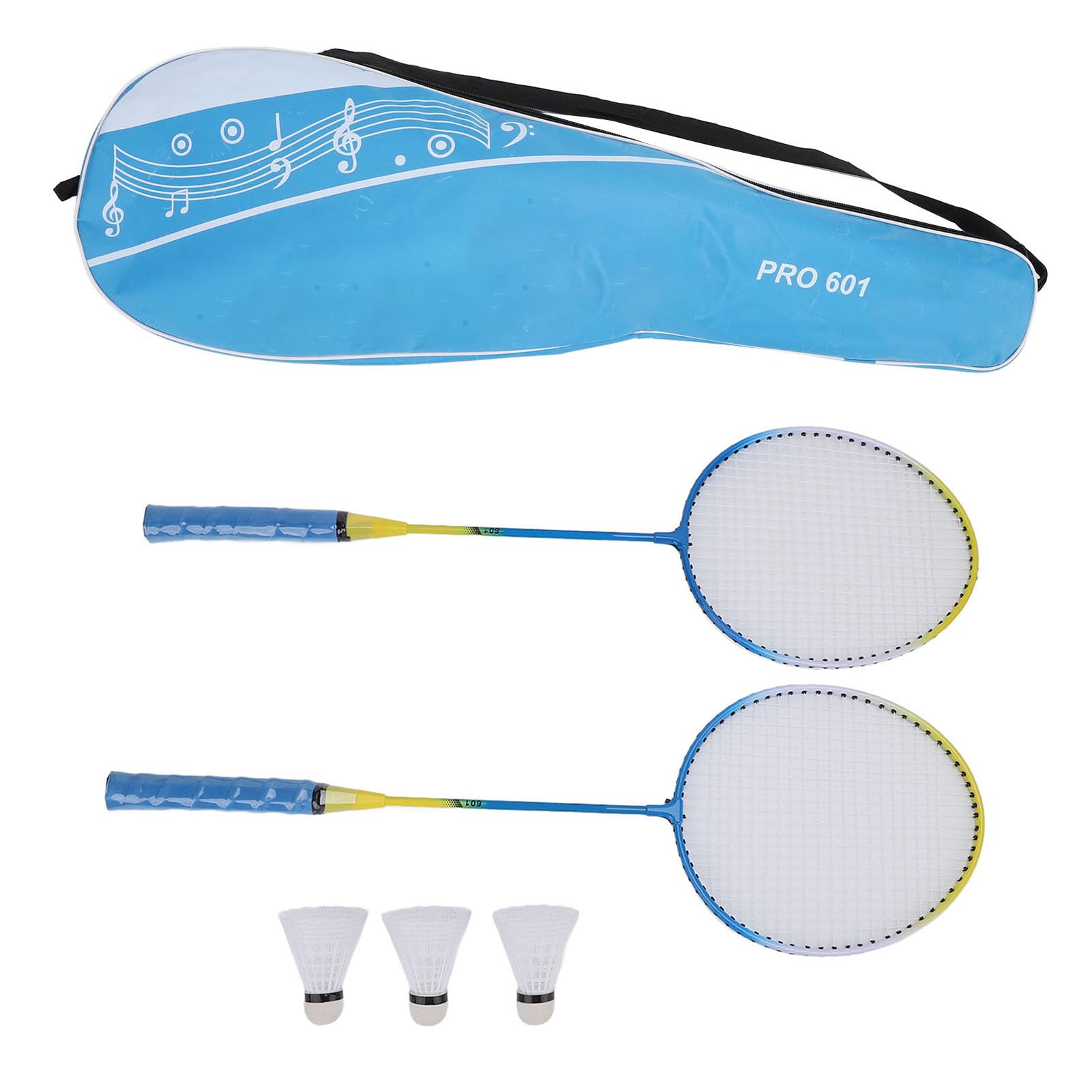 Generic Juego de Volante de Raqueta de Bádminton con Bolsa de Transporte para Entrenamiento y Diversión, Juego de 2 Jugadores con Agarre Cómodo y Control Mejorado
