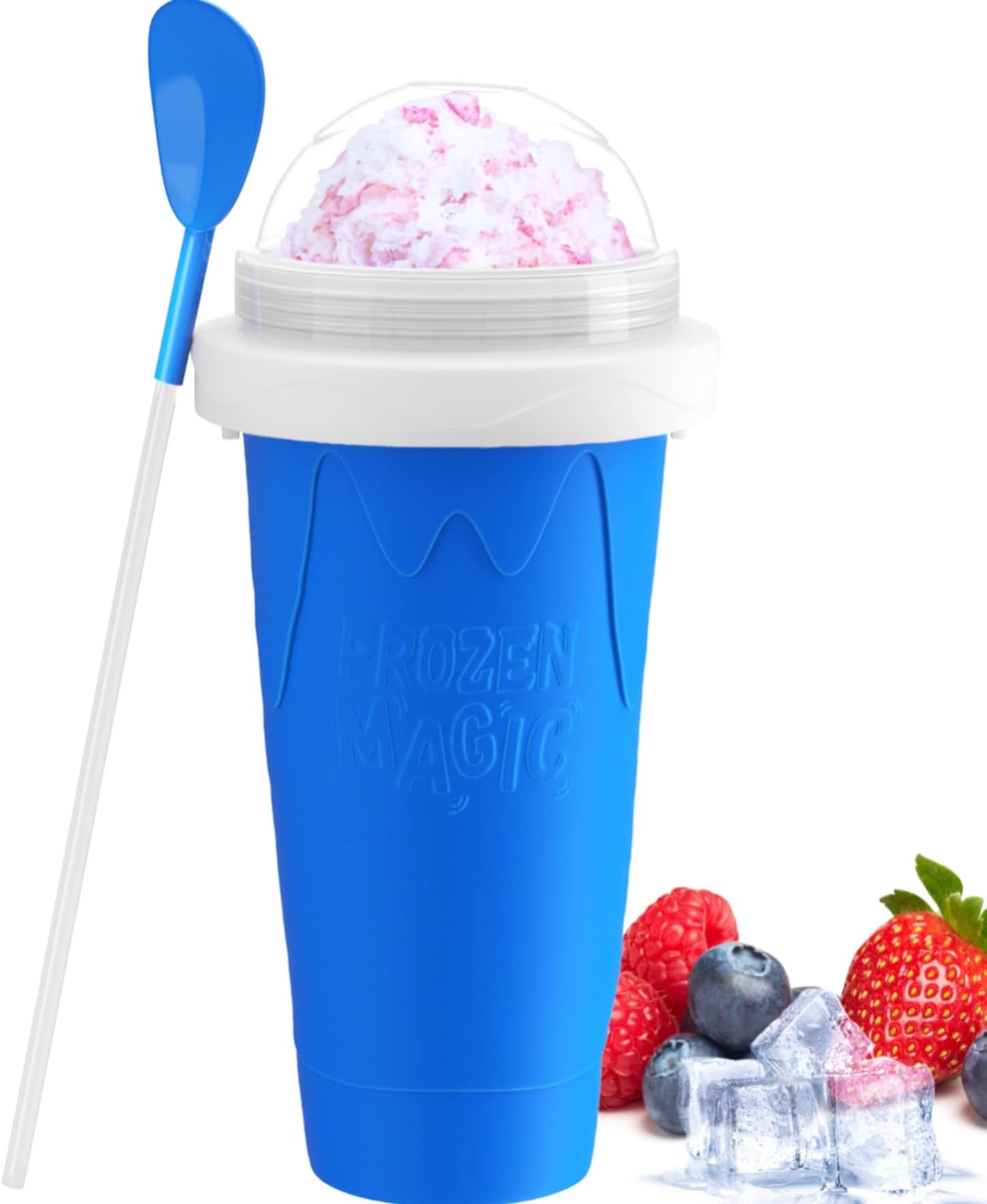 RAUMAXE Slushy Maker Cup, Frozen Magic Squeeze Slushie Cooling Cup, TikTok Ice Cup, Silicone Milkshake Smoothie Mug