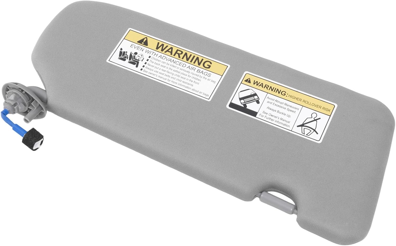 Left Driver Side Sun Visor Compatible with Honda CRV 2017 2018 2019 2020 2021 2022 Sun Visor Driver Side with Mirror and Dual Lighting Replace 83280-TLA-A62 83280-TLY-H11ZB 83280-TLA-A12ZB Gray