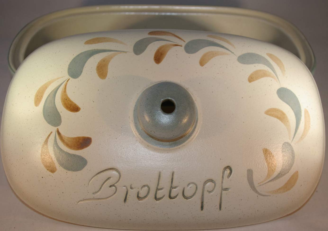 Brottopf Schilf | Brotkasten | Brotbox | Brotdose | Brotbehälter | Steinzeug | LxBxH: 30x21x16 cm