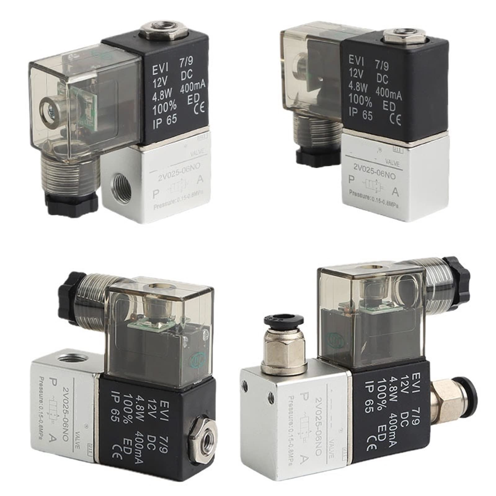 Électrovanne pneumatique 2V025-06NO pour éviter les pannes de circuit d'air comprimé