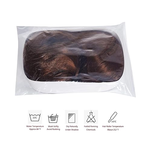 Miniatura 5 de Rbenxia - Peluca de cabello largo y rizado resistente al calor para cosplay peluca ondulada para disfraz de animé fiesta uso diario y a la moda -