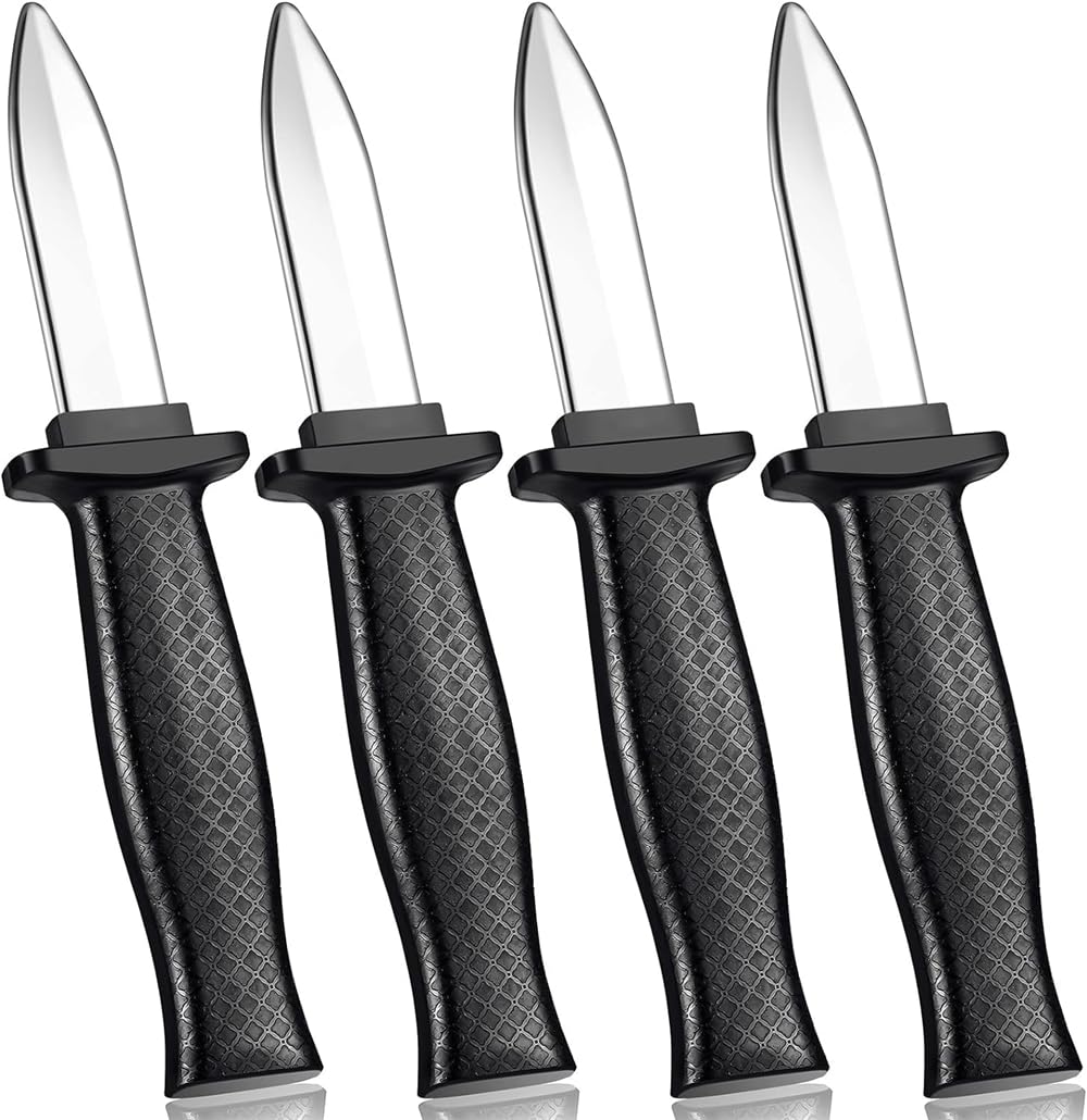 4 Pieces Retractable Knife Prop, Disappearing Dagger, Trick Fake Dagger, Retractable Fake Knife, Fake Plastic Blade for Halloween Fools Day Party, False Trick Gadget Toy, Halloween Gag Magic Toy