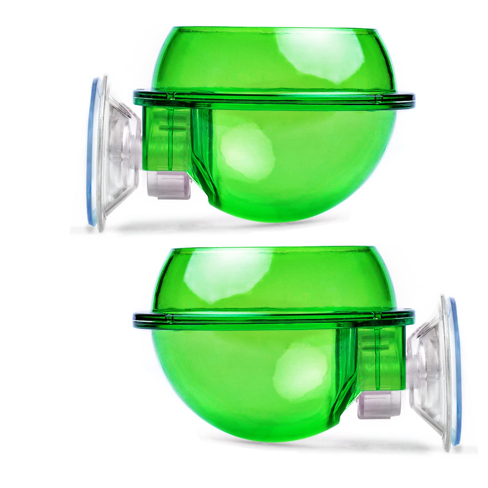 WANGCL 2Pcs Suction Cup Reptile Feeder Anti-Escape Reptile Food Bowl For Tortoise Gecko Snakes Chameleon Iguana