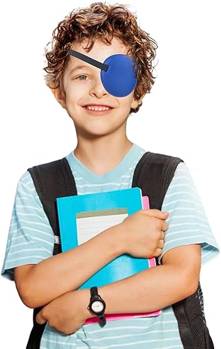 Vista 25 de 2 parches oculares, parches médicos para adultos, parche ocular 3D ajustable, parches suaves para ojos perezosos para ojos izquierdo o derecho