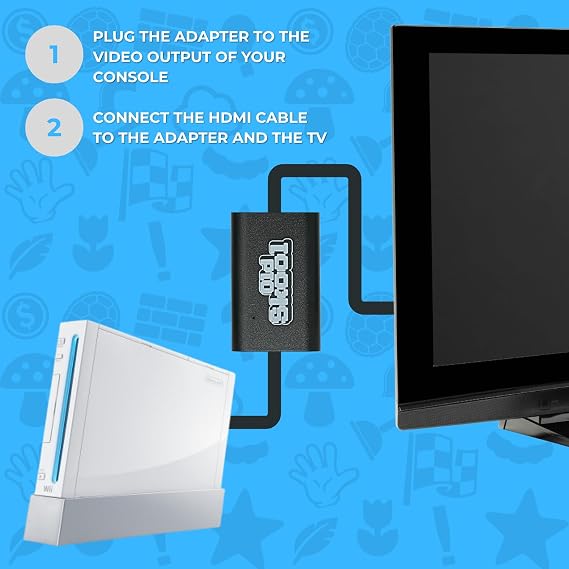 Old Skool HD Adapter Compatible with Wii