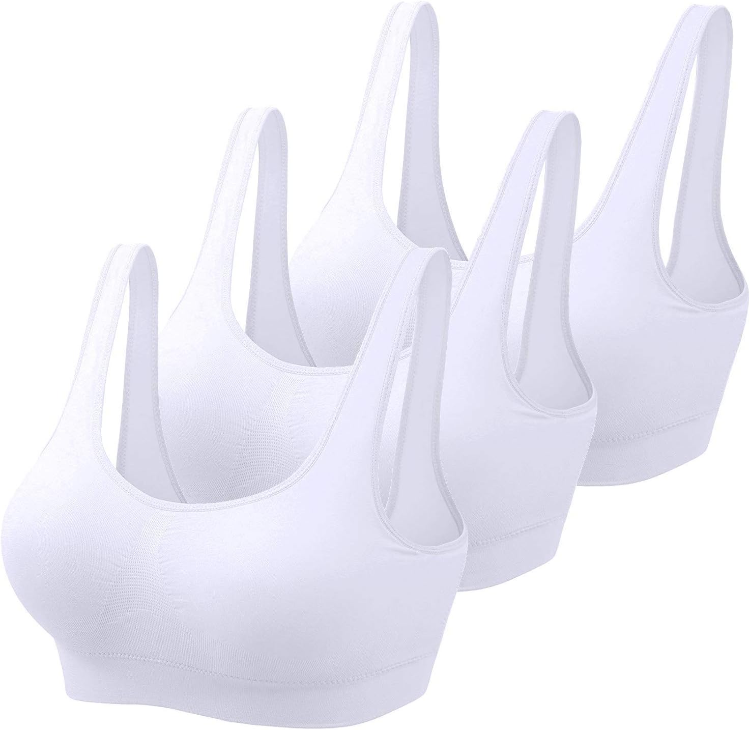 V2 FASHIONWomen Cotton Non Padded Non-Wired Air Sports Bra (Pack of 3)