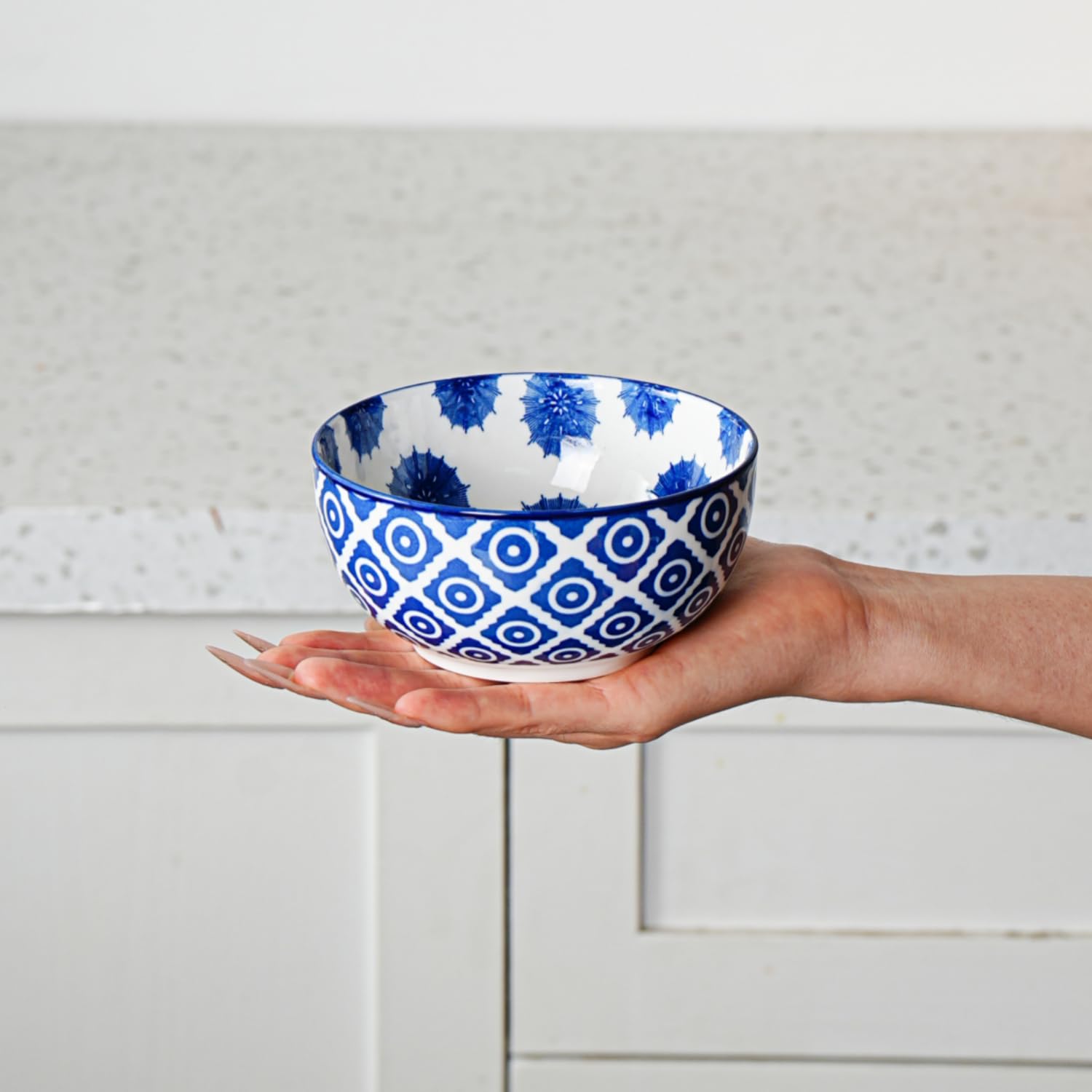 Juego de cuencos de cerámica para postre, cuenco pequeño de cereales de 12 onzas para cocina, cuenco de helado de porcelana de 4.7 pulgadas para ensalada, ramen, frutas, guarniciones, apto para