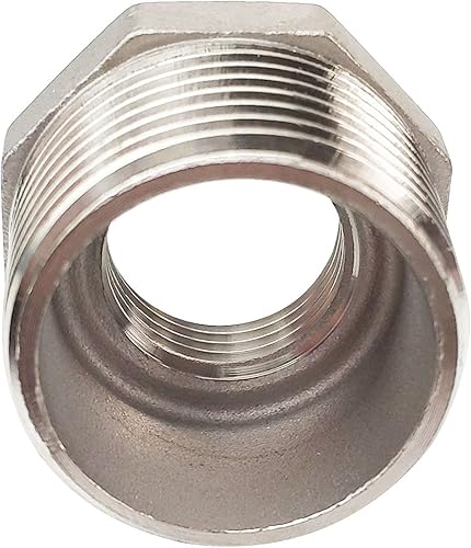 Miniatura 5 de 1-12 "macho x 34" hembra reductor de rosca buje de montaje de tubería, adaptador, acero inoxidable SS 304 NPT reductor buje manguera de montaje