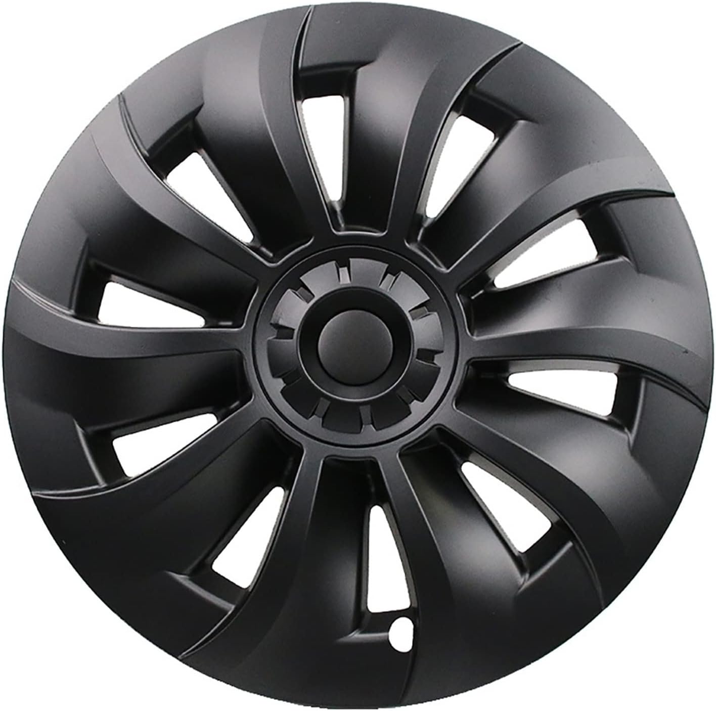 4PCS 19-inch Wheel Hub Cover Ring Car External Tire Decoration, Compatible For Tesla Model 3 2020-2022 (Color : Carbon Look)