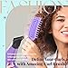 Curly hair brush 2Pack, Curl Defining Brush Set, Curl brush for curly hair wet, define edgelift brush, magic beautanic curl brush for shaping and defining curls (Green+Purple 2Pcs)