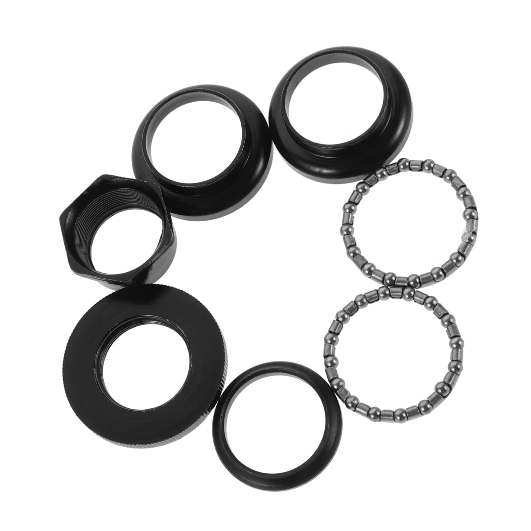 Gogogmee 30mm Bike Headset Metal Loose Ball Headset for Front Fork Urban Commuting