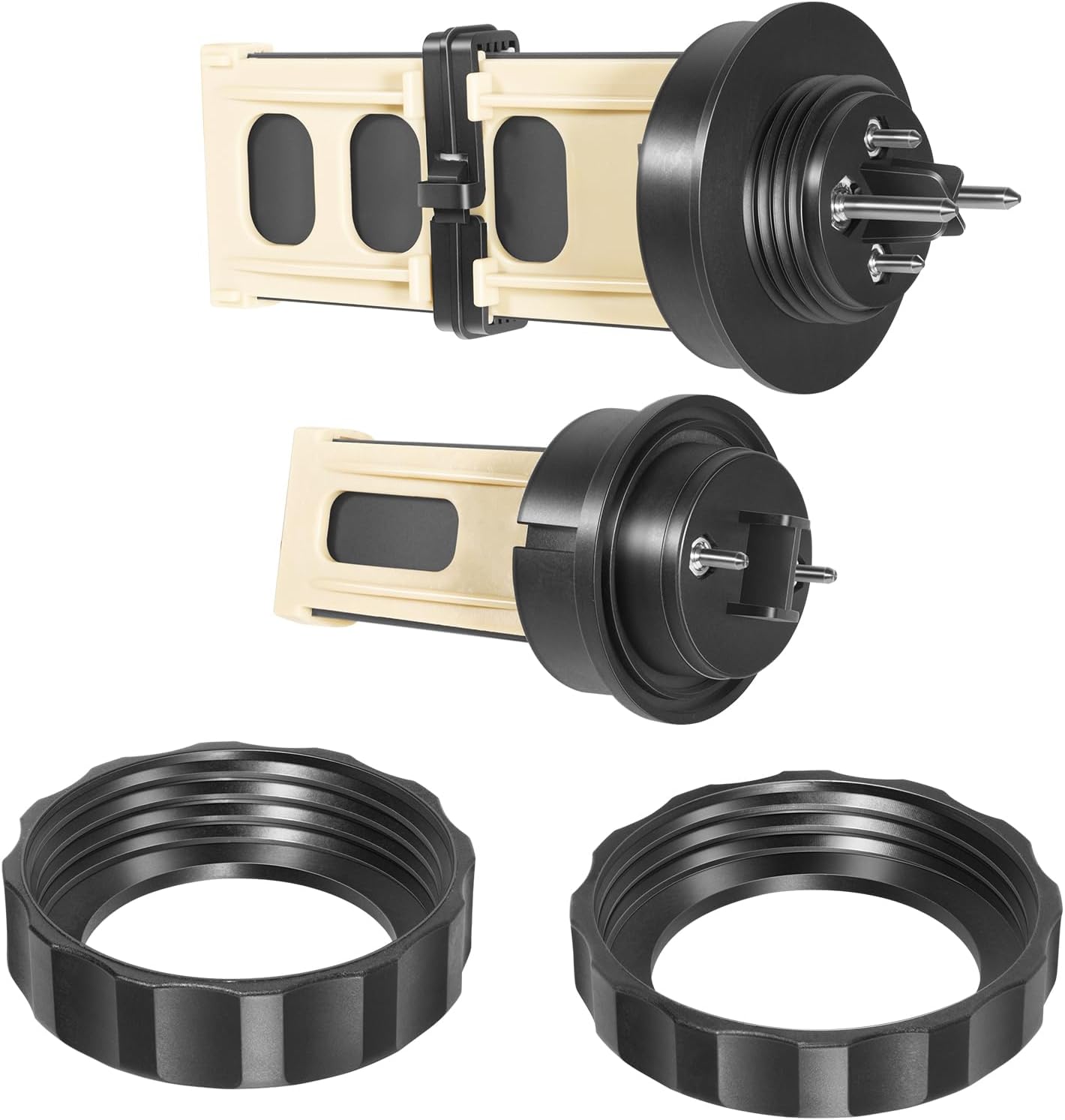 13043 Titanium Electrode & 12875 ECO Electrodes Replacement Parts Kit Fit For Intex Krystal Clear Sand Filter Pump & Saltwater Pool Chlorine System ECO20110-2, 26377EH, 26679EG for Pools Up to 15K Gal