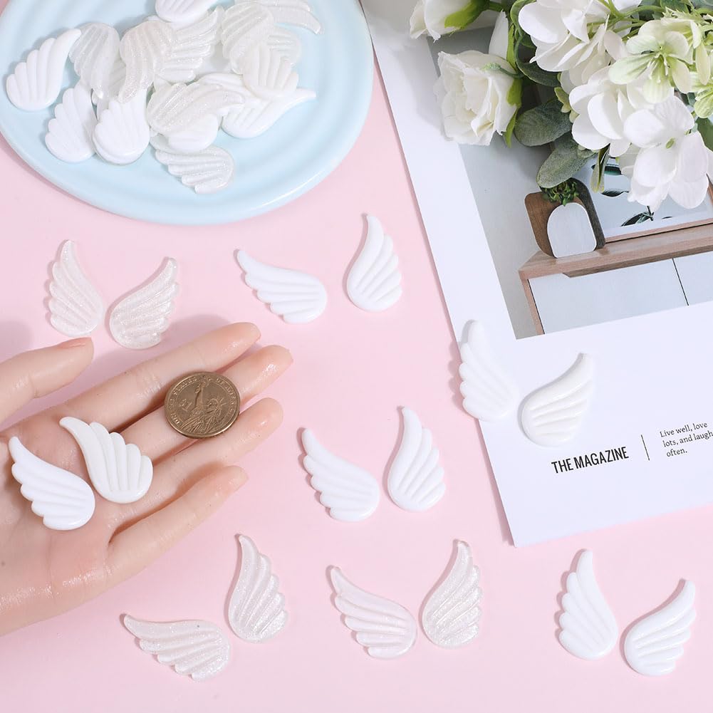 30 Paires Ailes En Bois Naturel Ange/Fée - 5 Styles Non Fini Pour DIY Peinture Décoration Noël Artisanat