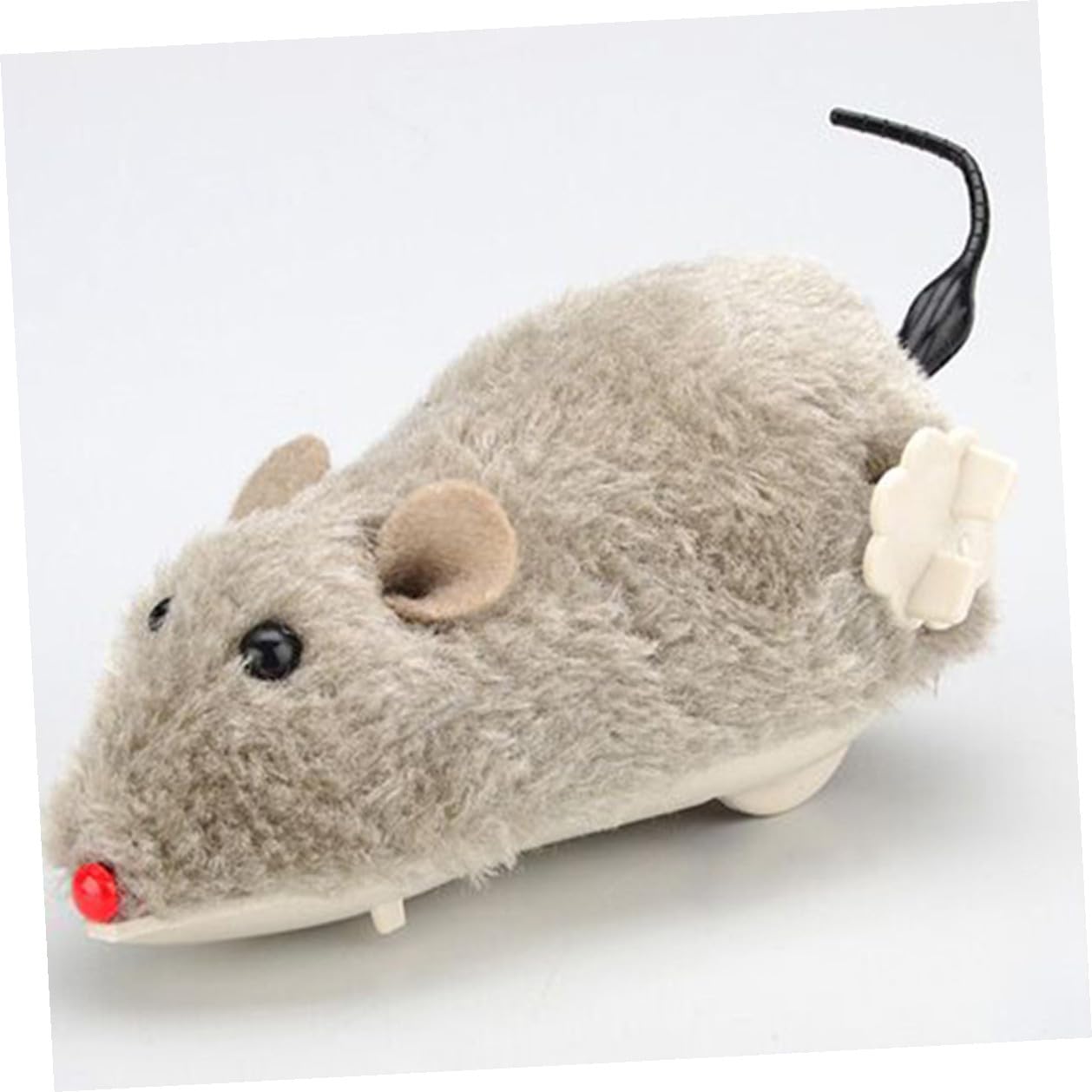Juguete de Ratón Mecánico de Felpa para Gatos, 8 Piezas | Forma de Mouse, sin Batería, Atrae la Atención del Gato, Regalo para Amantes los Felinos Color Aleatorio