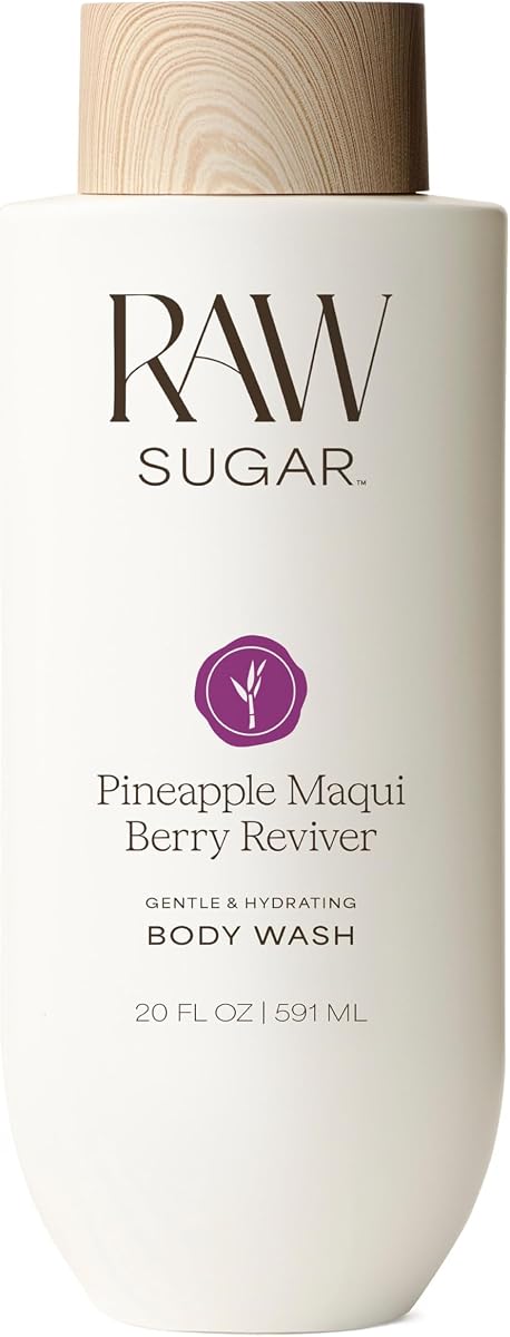 Pineapple Maqui Berry Reviver Gentle & Hydrating Body Wash, 20 Fl Oz (Pack of 1), Moisturizing & Smoothing Bath & Shower Gel, Vegan, Formulated without SLS/SLES & Parabens