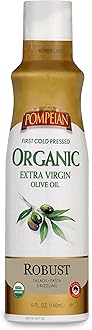 Pompeian USDA Certified Organic Extra Virgin Olive Oil Non-Stick Cooking Spray, No Propellants, 5 Fl Oz