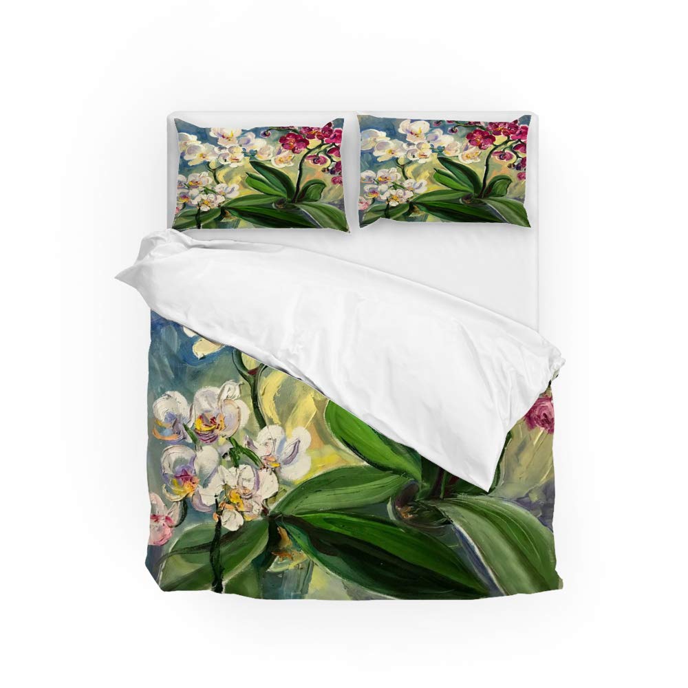 Housse de couette 3 pièces lit king size avec taies d'oreiller confortables