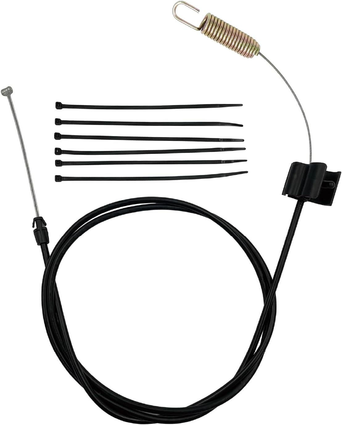 946-04728A Single Speed Drive Cable Compatible with MTD RM410 Craftsman M210, M220, Troy-Bilt TB200 TB210, TB430 Lawn Mower Repl. 746-04728, 746-04728A, 946-04728, Rotary15102; w/ 6 Zip-Ties