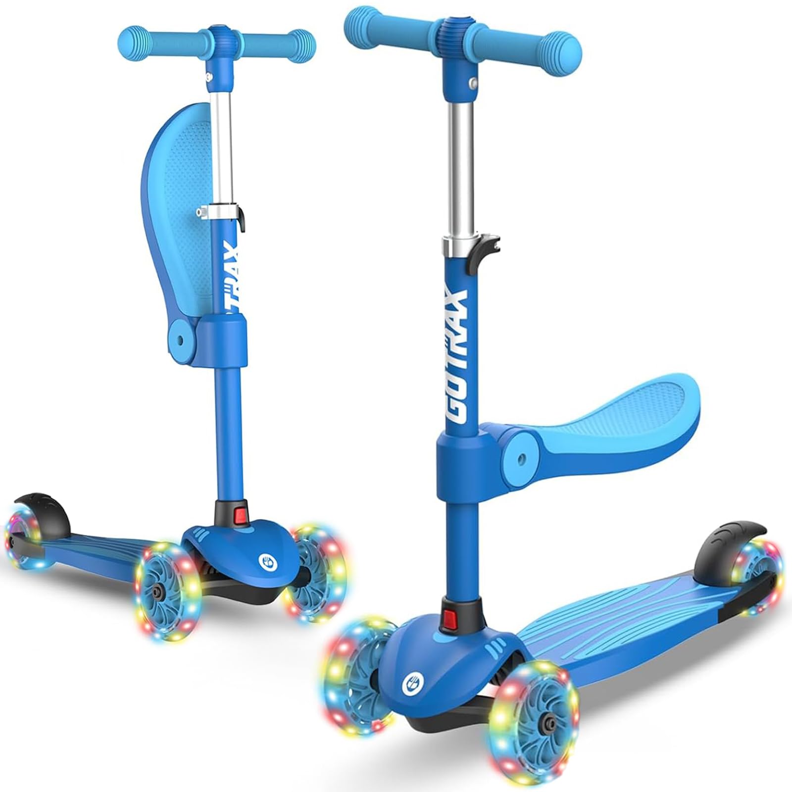 Gotrax KS3 Kids Kick Scooter, LED Lighted Wheels, Adjustable