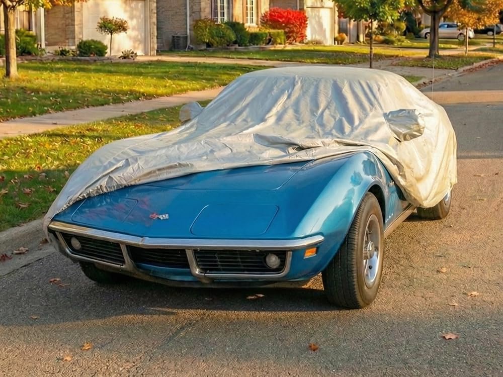 Custom Fits for C3 1968-1982 Chevy Corvette Car Cover Silver Metallic Covers