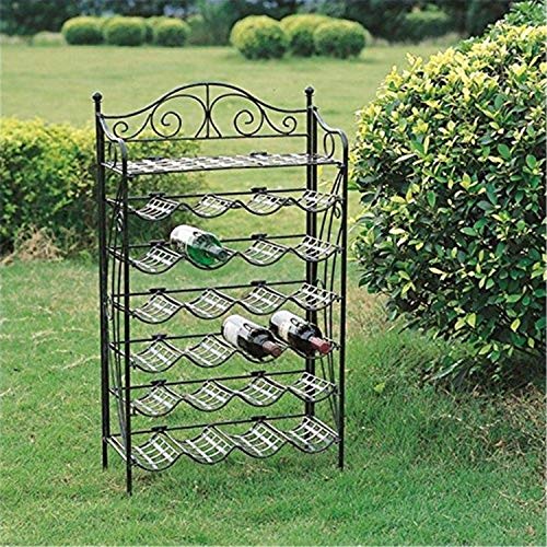 International Caravan Iron 24-Bottle Wine Rack