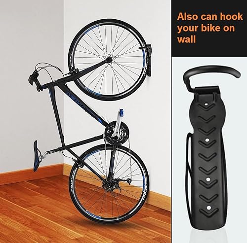 Miniatura 8 de AceTaken Soporte de pared Eletric para scooter, ganchos para interiores, garaje, cobertizo, soporte de gancho vertical para bicicleta, scooter