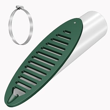 Gutter Downspout Extension, Gutter Drain Pipe Extender for Outside Pop up Drainage Emitter 4 Inch,French Yard Drainage Pipe Angled Drain Grate