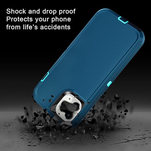 Miniatura 4 de I-HONVA Funda para iPhone 14 Pro Max con 2 protectores de pantalla + 2 protectores de lente de cámara, resistente a prueba de golpes, 3 capas,