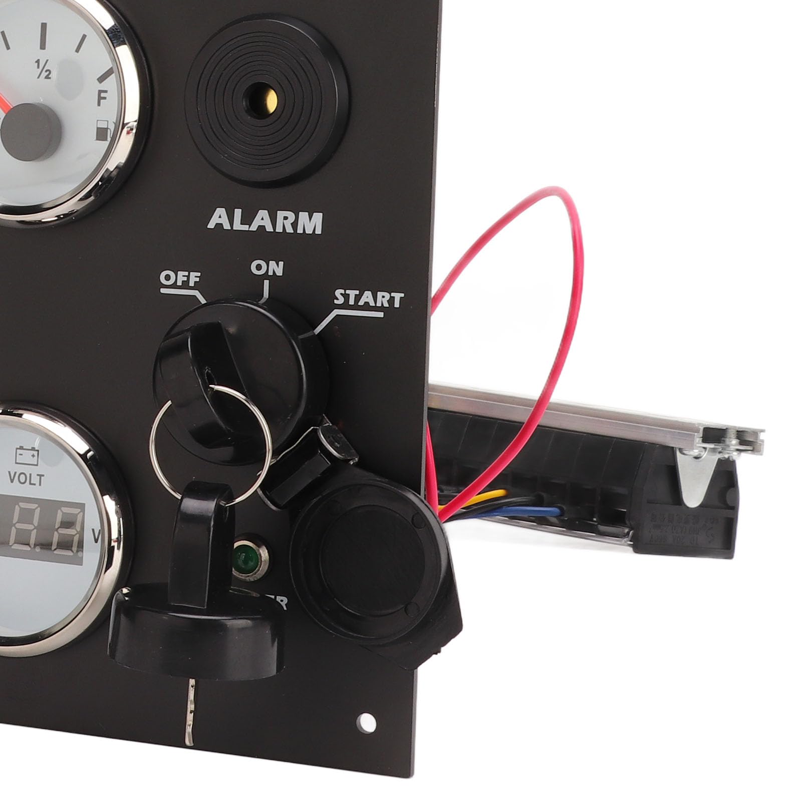 Panel de Instrumentos del Barco, Panel de Instrumentos del Tablero del Motor Valor de Voltaje Nivel de Aceite Volumen de Aceite Restante de Alta Precisión para el Generador(12V)