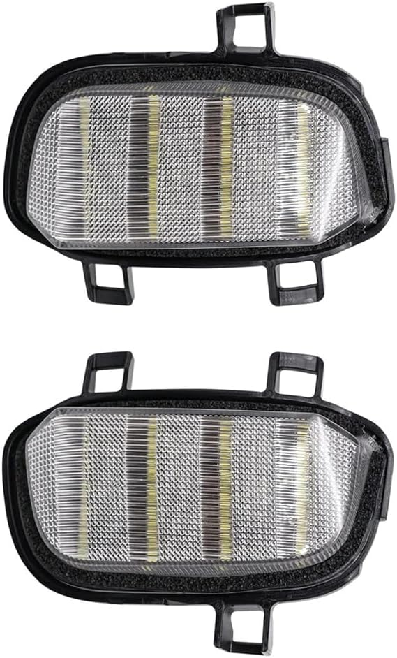 Side Mirror Turn Signal Light Clear Lens, Compatible with Chevrolet Silverado 1500, 1500 LD Compatible with GMC Sierra 1500, Solid White Light LED Turn Signal Puddle Light