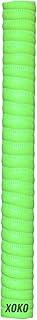xoko Cricket Bat Coil Grip, Anti-Slip Rubber Handle, Ultra Tacky Performance Grip for Enhanced Control, Pack of 1 (GREEN)