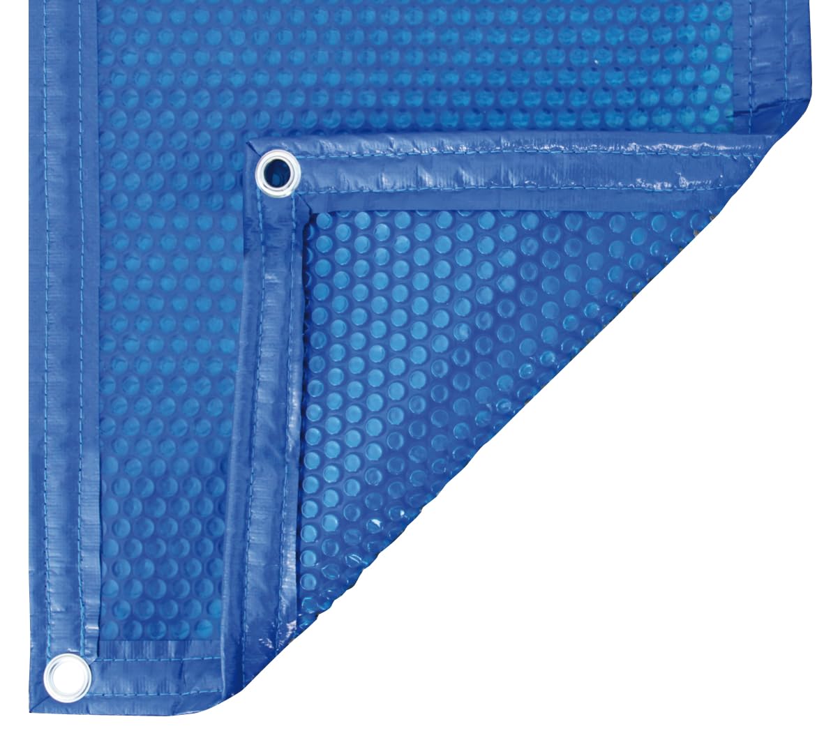Bâche Solaire Premium 1000x500 cm, Rectangulaire, Bordée Périmètre, 500 Microns, Bleu, Couverture Piscine, 10x5m, Polyéthylène à Bulles, EDG Premium