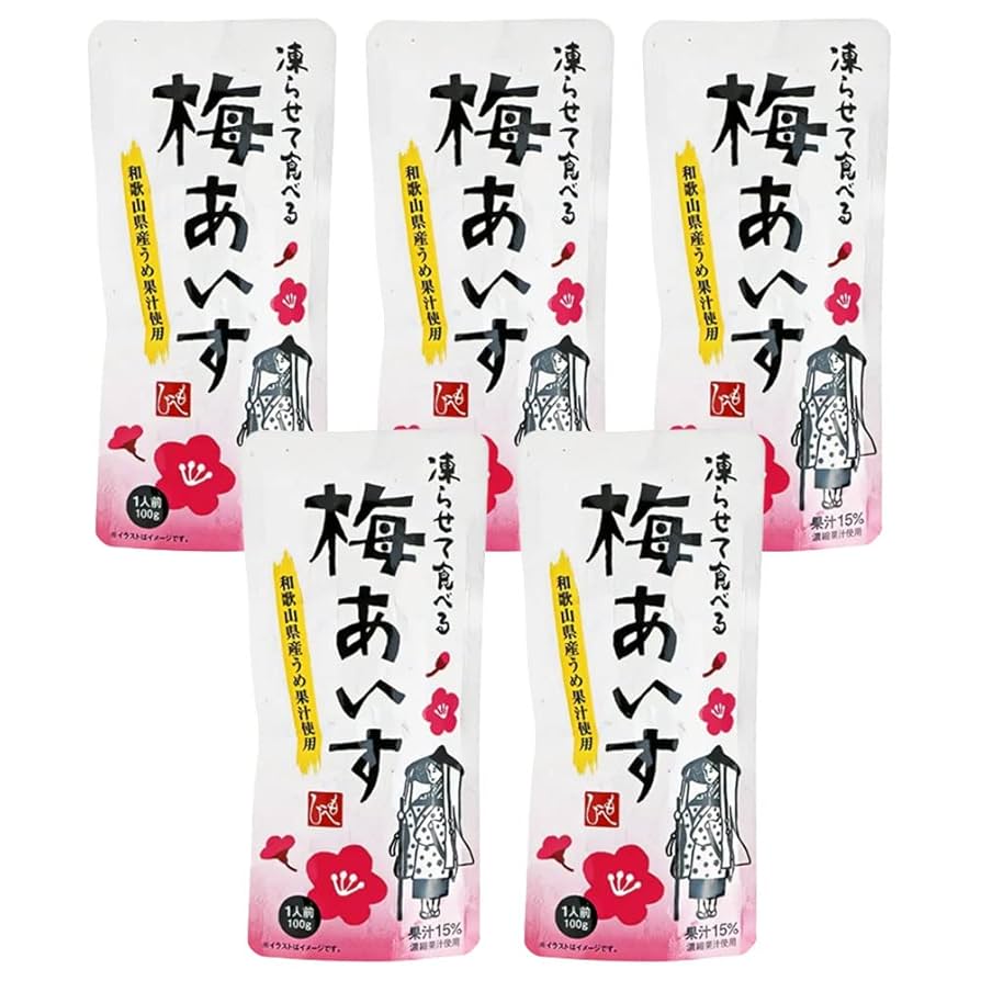 Amazon.co.jp: カルディ もへじ 凍らせて食べる 梅あいす 100g×5