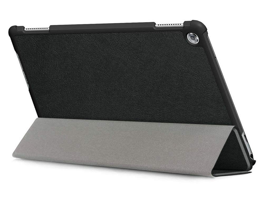 KepuchCuster Case for Huawei MediaPad M5 Lite 10 - Ultra-thin PU-Leather Hard Shell Cover for Huawei MediaPad M5 Lite 10 - Black