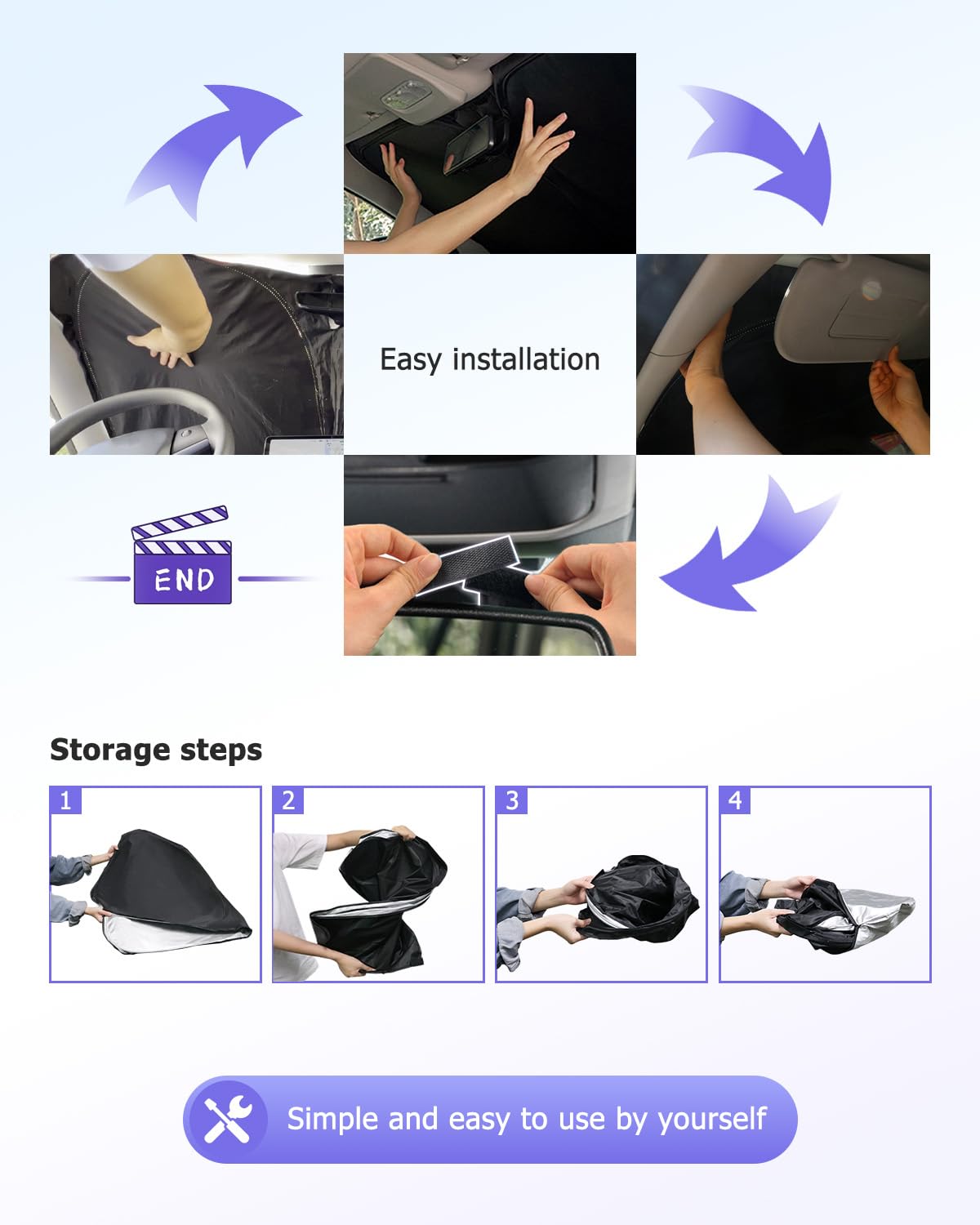 LUWU [Upgrade] Sonnenschutz Auto Kompatibel mit BMW X3 G45 2025 2026 Facelift Sonnenschutz Frontscheibe Innen Windschutzscheibe Sonnenschirm Sonnenblende Abkühlung UV Schutz X3 G45 Zubehör