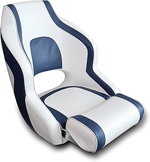 Deluxe High Back Boat Seats Premium Sports Flip Up Captain Bucket Seat Boat Chair