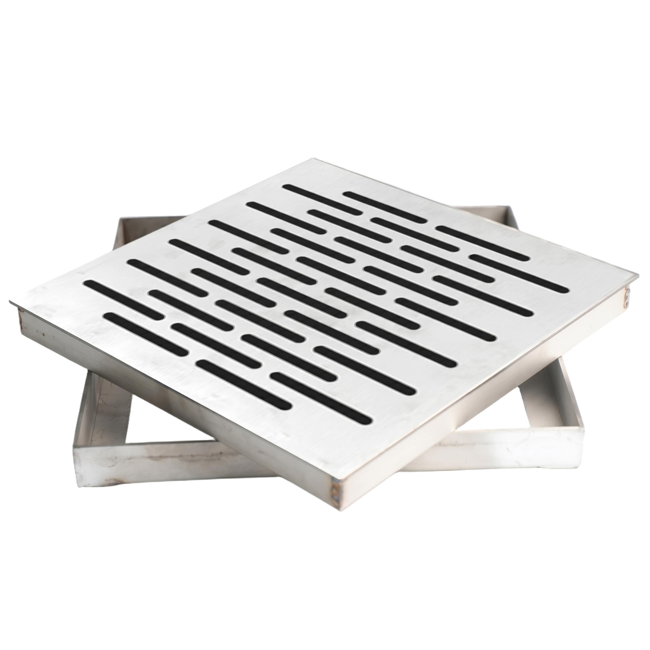 Rejilla de drenaje para patios y jardines exteriores con acabado invisible de acero 304