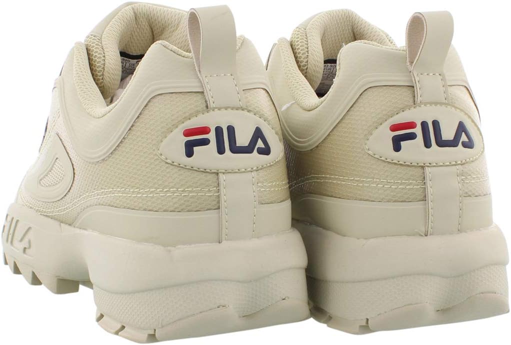 Fila Men's Disruptor II No-Sew Sneakers Fcream/Fcream/Fcream 11