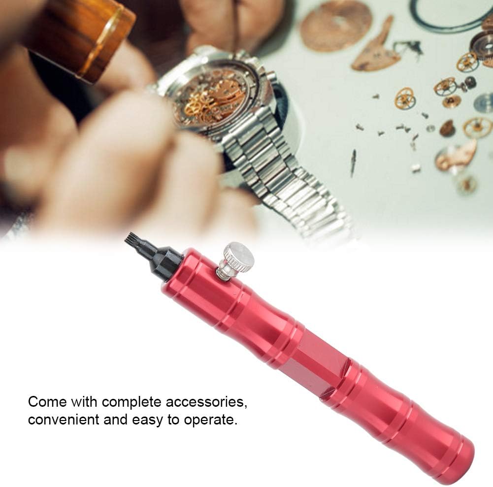 Professional Watch Crowns Tube Removing Tool, Watch Repairing Tool Accessory, High Precision Metal Watchmaker Kit with 12Pcs Accessories, for Watch Makers and Repair Workers