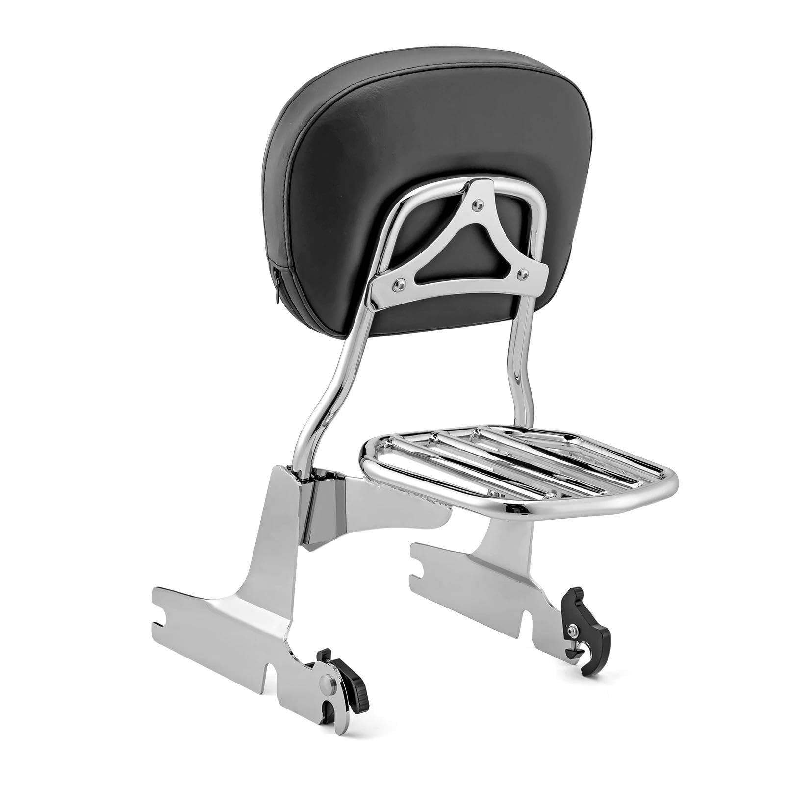 Para SOFTAIL Para HERITAGE FLST FLSTC FLSTS FLSTSC Respaldo Para Pasajero De Motocicleta + Portaequipajes (almohadilla Grande)