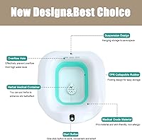 Vista 2 de Bañera eléctrica de asiento – Cuenca plegable para cuidado posparto, tina de baño para calmar y limpiar vagina y anal, hemorroides y tratamiento