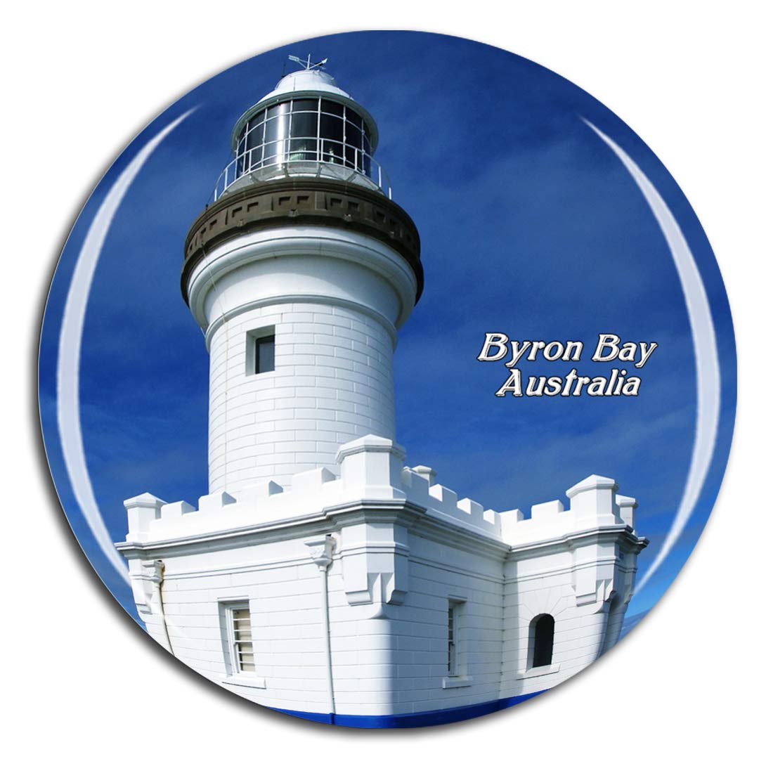 Weekino Australia Cape Byron Lighthouse Byron Bay Fridge Magnet 3D Crystal Glass Tourist City Travel Souvenir Collection Gift Strong Refrigerator Sticker