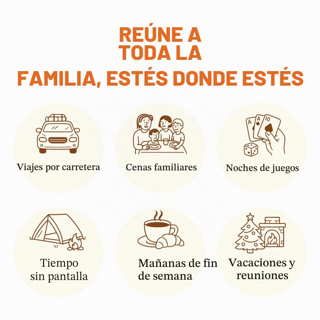 TALES Tarjetas de inicio de conversación, edición familiar, perfectas para juegos familiares para adultos, cenas familiares, noches de juegos, regalos, vacaciones y reuniones, indicaciones para