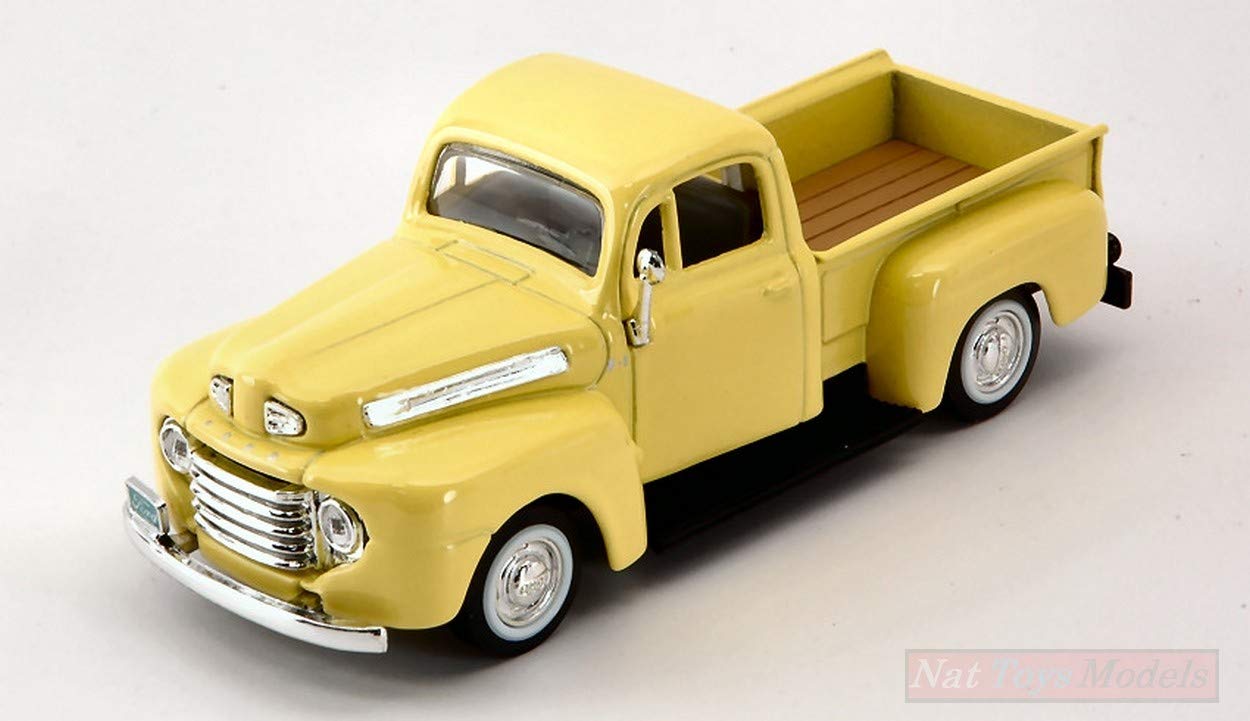 Lucky Die CastSCALE MODEL COMPATIBLE WITH FORD PICK UP F 1 1948 YELLOW 1:43 LDC94212Y